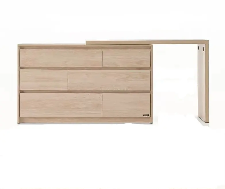 Mesa ajustável integrada de madeira maciça para estudo, mesa de armazenamento funcional de vendas diretas da fábrica