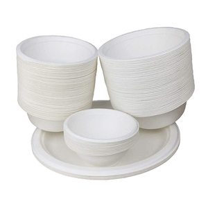 Biyobozunur yemek takımı tek kullanımlık Compostable bambu Pulp <span class=keywords><strong>8oz</strong></span> Bagasse dikdörtgen kase