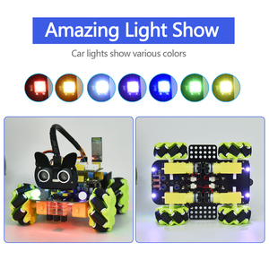 Keyestudio stile unico fai da te Smart BT educativo 4WD Kit Robot Mecanum per Arduino - Product Image 5
