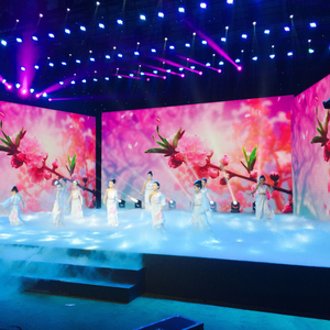 จอดิจิทัล LED สำหรับตกแต่งพื้นหลังเวทีในร่มขนาด3.9มม. ดูแลรักษาง่าย