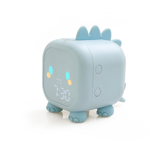 Cute Dinosaur Shape Smart <strong>Digital</strong> Alarm Clock with <strong>Temperature</strong> Display and Voice Control USB Powered for Bedroom - Product Image 1