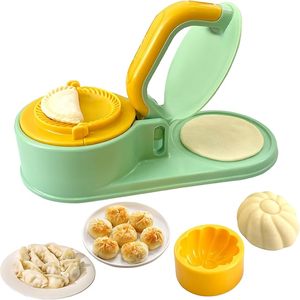 手動キッチン食品グレードPPカラフル3 in 1中型餃子プレス型キッチン用手動餃子メーカー - Product Image 1