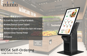 High-Performance 21.5 Inch Windows POS Kiosk Self-Service Payment System for PC Mac Self-Ordering POS for Retail Hospitality