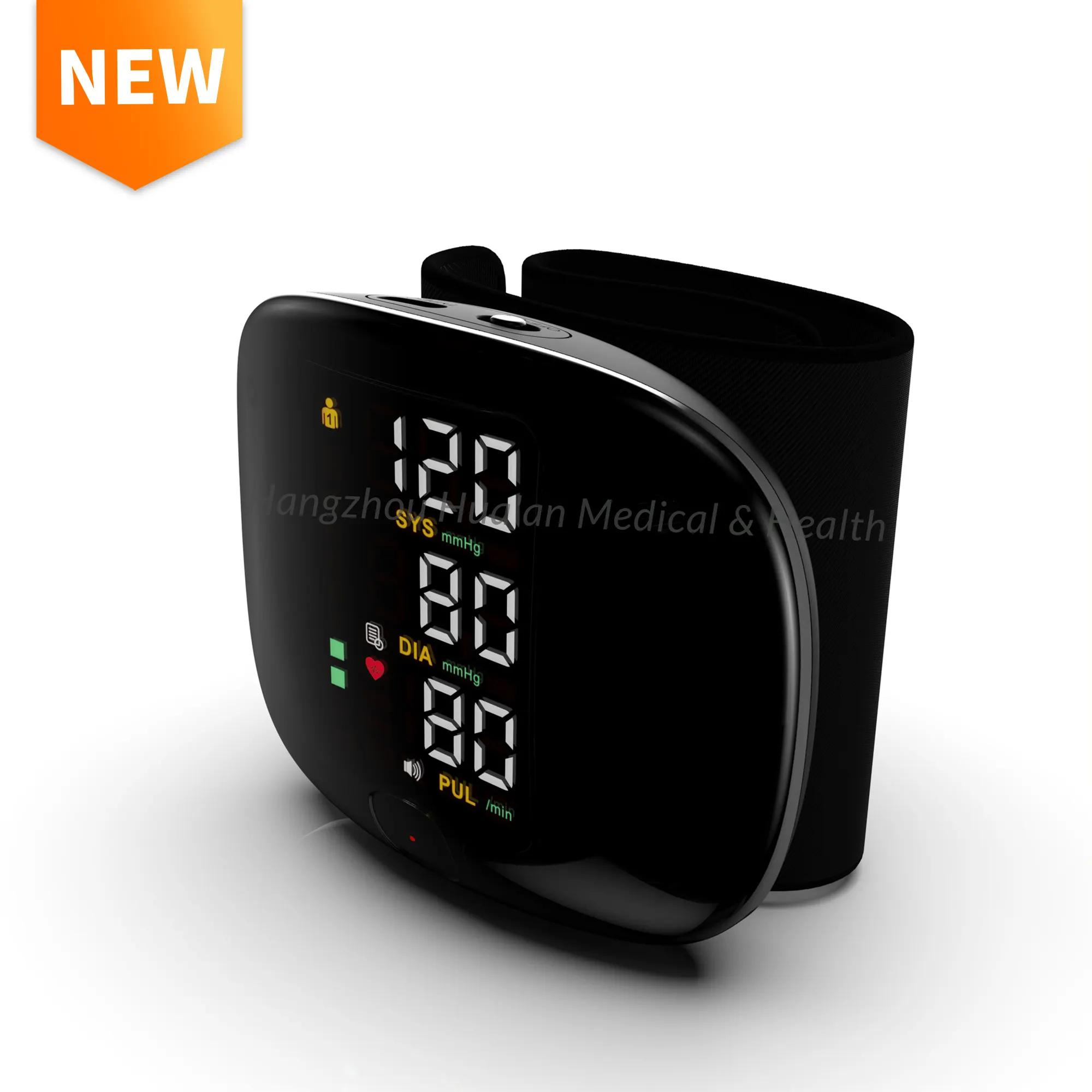 HUAAN ليد المحمولة التلقائية الذكية الإلكترونية الرقمية BP Sphygmomanometer المعصم مراقبة ضغط الدم