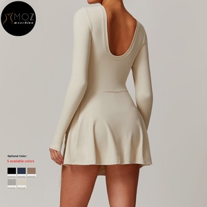 Hai Trong Một Mỏng Phù Hợp Với Quần Vợt Ăn Mặc Với Chống-Trượt Sexy Chia U Trở Lại Thiết Kế Thể Thao Tie-up Eo Logo Cho Tập Luyện - Product Image 3