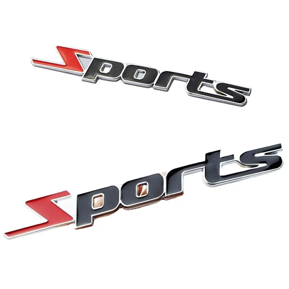 Emblema deportivo de Metal 3D para coche, adhesivo Universal para decoración de coche y camión, insignia para guardabarros, accesorios, estilo de coche