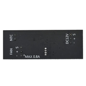 Single 12V 0.8A DC <strong>PWM</strong> 2-3 Wire Fan <strong>Temperature</strong> Control Speed <strong>Controller</strong> Chassis Computer Noise Reduction Module NTC B 50K 3950
