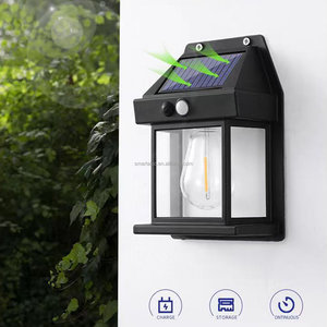 Hareket sensörü su geçirmez güneş sundurma duvar işıkları açık duvar montaj lamba 3 aydınlatma modları ile veranda garaj Yard için - Product Image 6