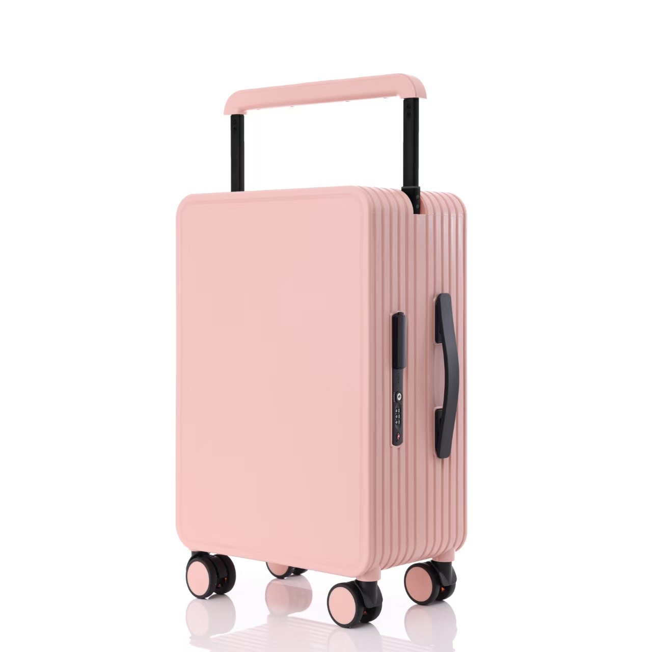 Pink suitcase wide