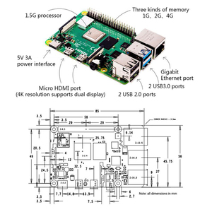 Original Raspberry Pi 4 Modell B 2GB Entwicklungs platine Raspberry Pi 4 2GB - Product Image 6