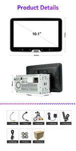 STC新设计型号单Din双Din 10英寸4 + 64GB汽车立体声安卓视频播放器DSP 4g旋转汽车屏幕 - Product Image 6
