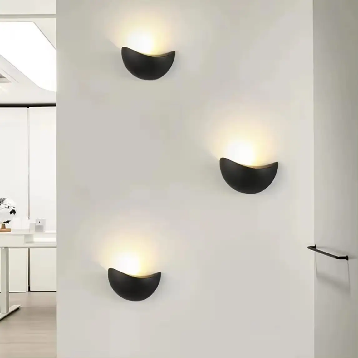 도매 가격 북유럽 미니멀리스트 LED 벽 램프 거실 침실 소파 배경 벽 장식 벽 램프