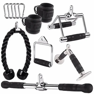 Triceps aşağı eki çekin, ev spor salonu için kablo makinesi aksesuarları, LAT aşağı çekin eki ağırlık Fitness tek başlı halat - Product Image 3