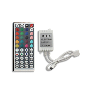 Высокоэффективный DC12V 24V 2A 3CH RGB ИК пульт дистанционного управления с 44 ключами заводская цена для светодиодных лент бар диммеры - Product Image 1