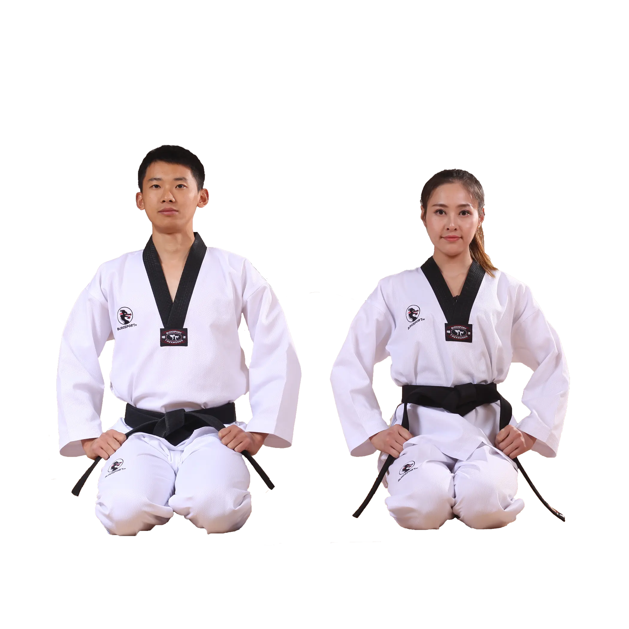 Grosir WTF ITF Katun Dobok Seragam Taekwondo dengan Logo Bordir Kustom