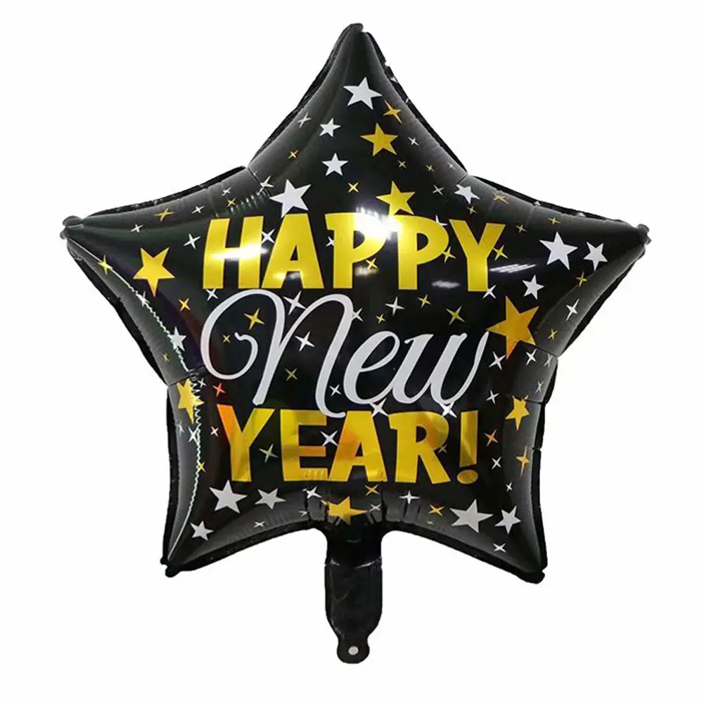 Oro plata negro globo banner fiesta colgante espiral decoración ideas decoración para primer cumpleaños feliz Año Nuevo