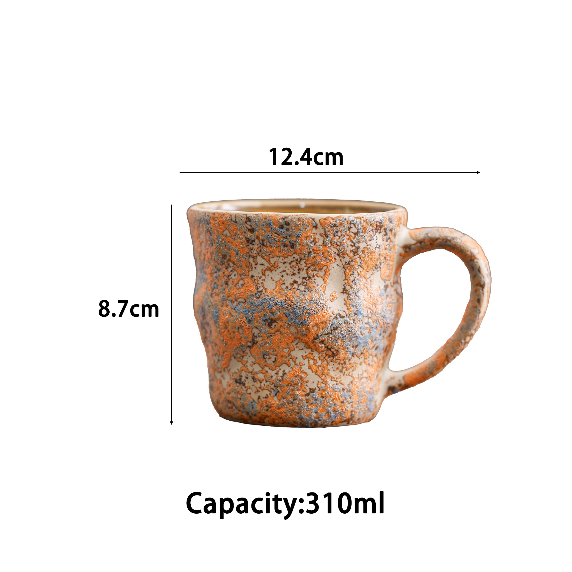 Taza de roca Jane de color amarillo