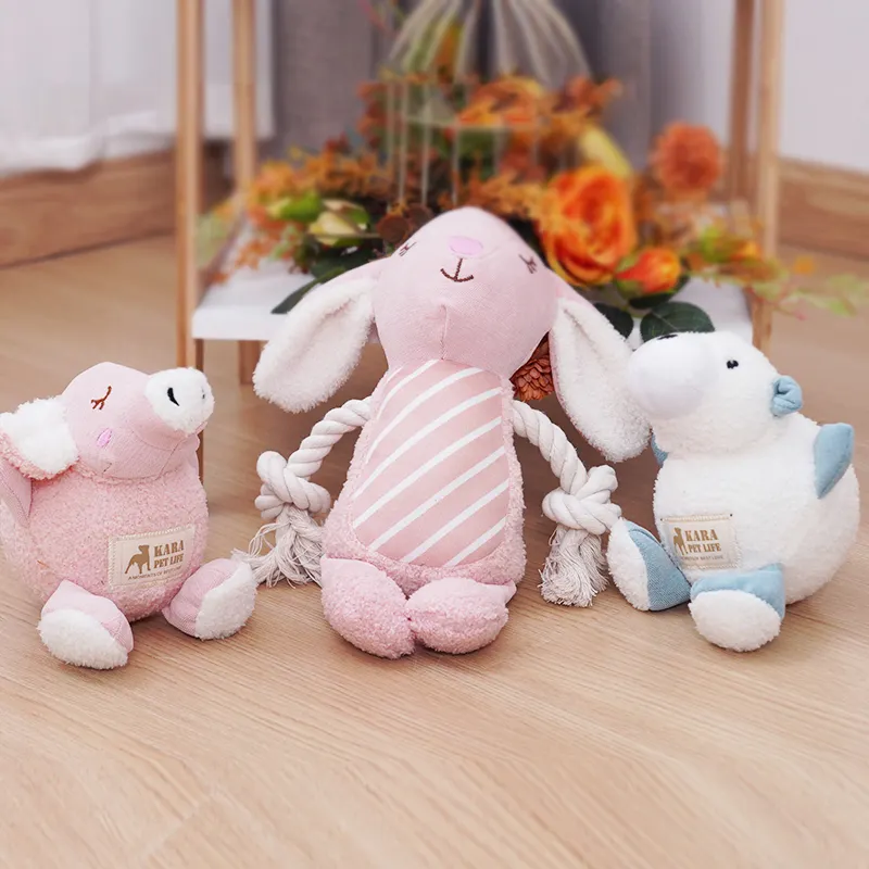 제조업체 도매 귀여운 곰 토끼 돼지 개 봉제 장난감
