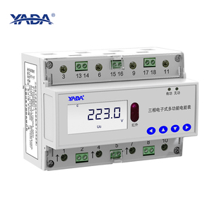 <strong>RS485</strong> Interface <strong>Modbus</strong> Protocol <strong>Digital</strong> Energy Meter New LCD Display Rail Installation Three-Phase AC Charging Station - Product Image 5