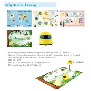 Rompecabezas inteligente de codificación de vapor para niños, juego de cartas de robótica, rompecabezas de inducción, sensor de seguidor de línea, robot - Product Image 3
