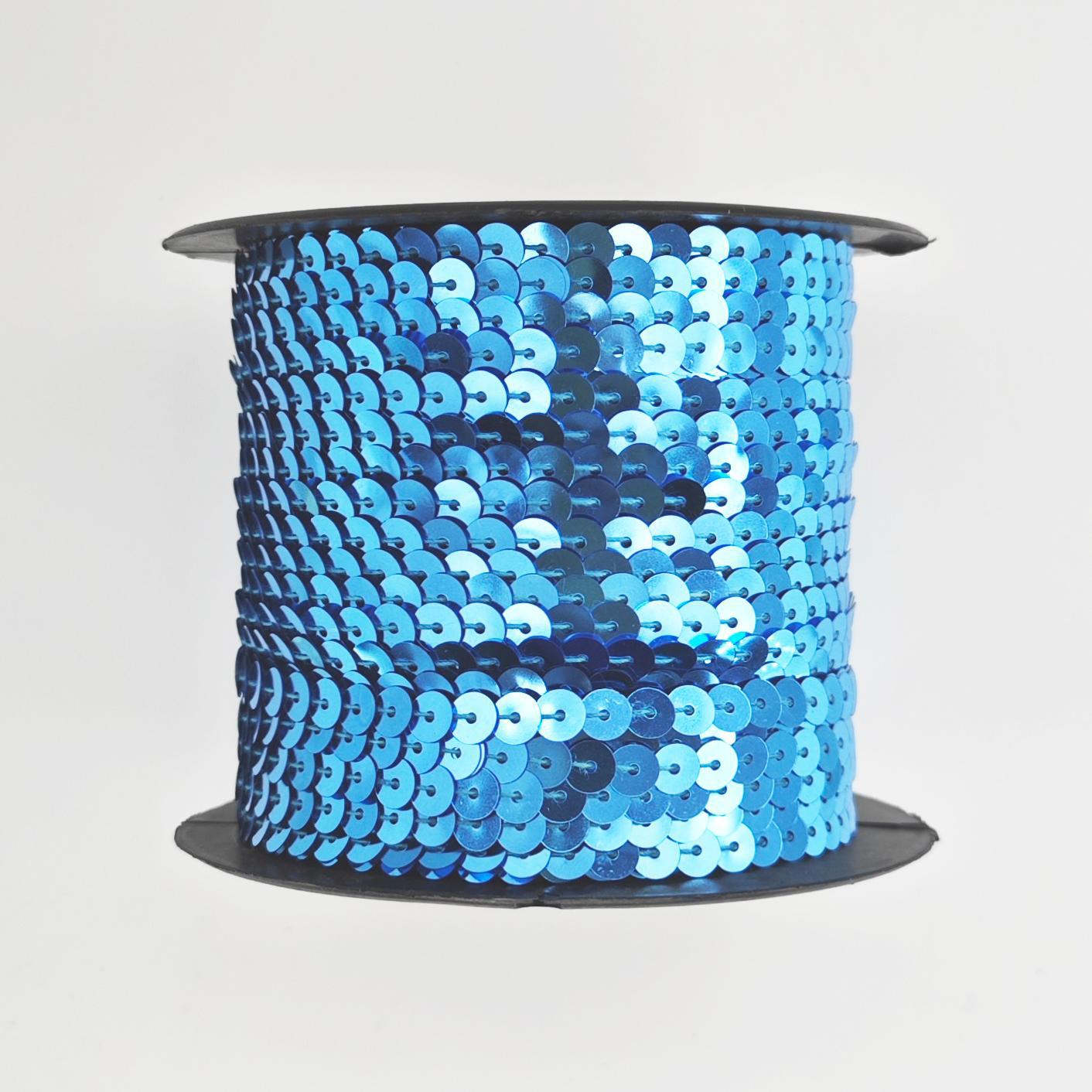 Bande plate 6mm bleu lac 3030-90 m/rouleau