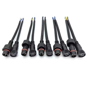 Büyük boy LED açık IP67 su geçirmez şerit işık güç uzatma kablosu erkek dişi konnektör 2 çekirdek 8 çekirdekli bakır <span class=keywords><strong>10A</strong></span> <span class=keywords><strong>Jack</strong></span>