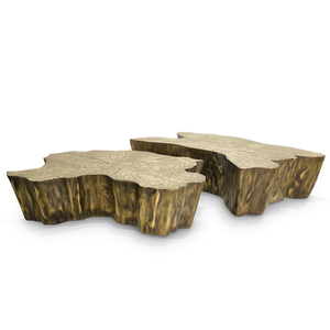 Luxury Tree of Knowledge <strong>Center</strong> Table, Polished Casted Brass with Patina Plating, Sculpted Design for Elegant Living Rooms - Product Image 2