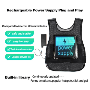 Led a todo Color impermeable usable Led publicidad chaleco al por mayor desplazamiento de pantalla corriendo mensaje Led mochila pantalla de visualización - Product Image 6