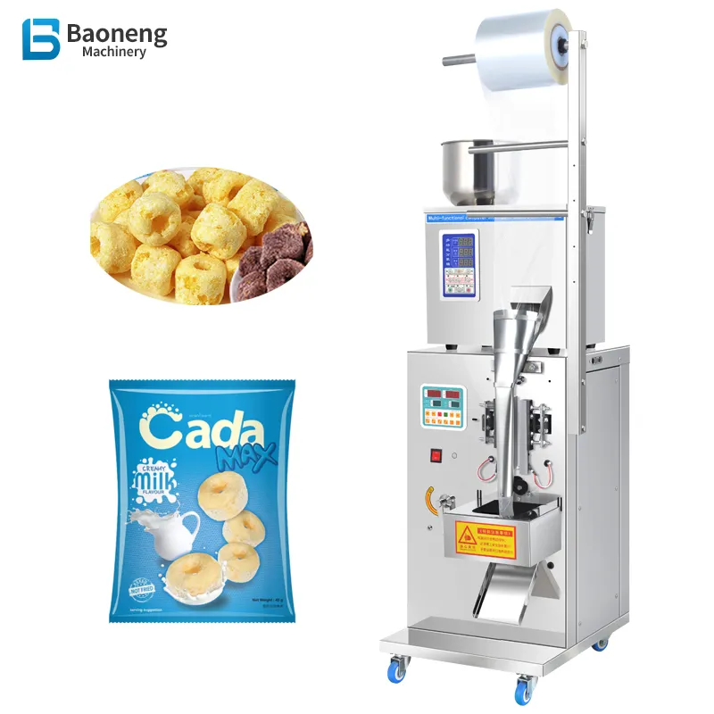 Bolsa de embalaje automático para dulces, máquina de llenado de polvo de maíz granulado