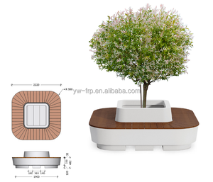 Düzensiz alışveriş merkezi özel şekilli tik bekleyen sandalye fiberglas ağaç dikim Pot koltuk - Product Image 5