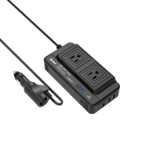 GCSOAR 200W DC a AC Enchufe universal 110VAC Salida Mini inversor de corriente para automóvil con salidas Tipo-C Carga USB - Product Image 2