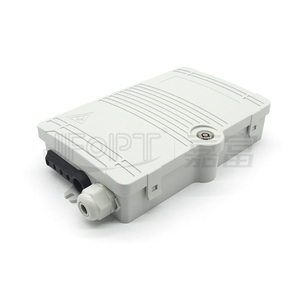 Açık duvar montaj 4 çekirdekli optik dağıtım kutusu IP66 anma PC + ABS 1 4 Out ek yeri kılıfı SC konnektör için FTTx ağ - Product Image 1