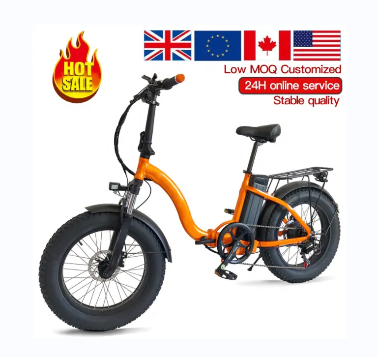 Vendita calda Pocket E Bike 20 pollici batteria pieghevole per bici elettrica 48V 500W 13Ah Fat Tire con Display 7 velocità E-Bike