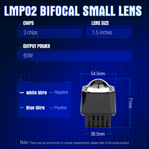 Xenplus ไฟหน้า LED H4 LMP02 1.5นิ้ว60W สำหรับรถยนต์และรถจักรยานยนต์ - Product Image 6