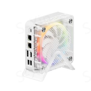 S-<strong>Xin</strong> AMD Gaming PC Ry-zen 7 5800H 8 Cores 16 Threads 2* DDR4 M.2 NVMe RGB Light 2.5G Dual <strong>LAN</strong> Mini PC Computer 3x4K WiFi6 BT5.2 - Product Image 1