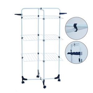 Rifornimento in fabbrica tradizionale da 25M a 3 livelli stendini per vestiti pieghevoli per biancheria mobile <span class=keywords><strong>Airer</strong></span> appendiabiti - Product Image 4