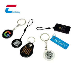 Programlanabilir kristal reçine Nfc epoksi anahtarlık özel Rfid sosyal medya paylaşımı anahtarlık etiketi - Product Image 1