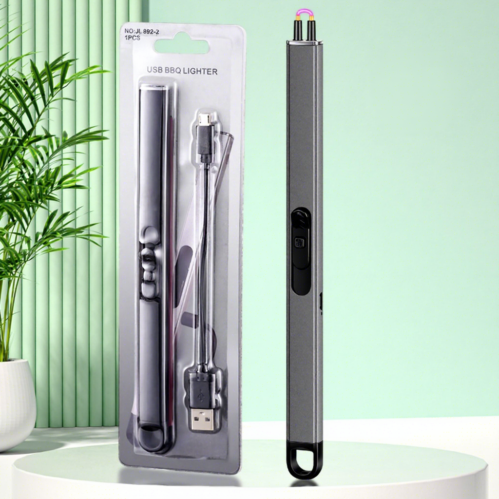 Gray USB Rechargeable Pulse Lighter