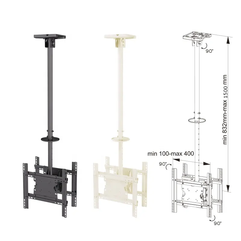 Supports de plafond pour téléviseur mobile, écran plat, TV à suspendre