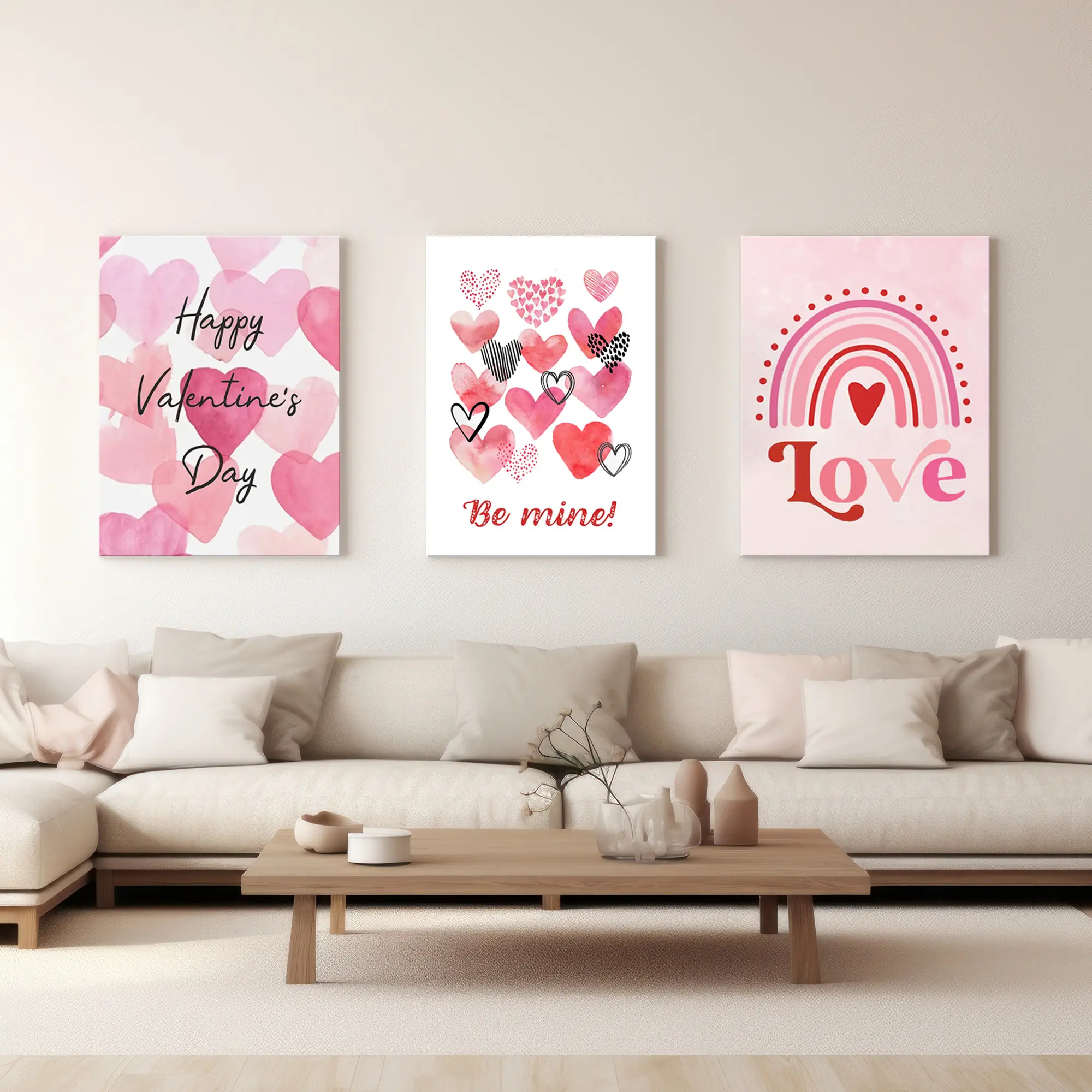 Romantic Poster Canvas Painting Wall Art Valentine's Day Gift Posters and Prints Wall Pictures for Living Room Home Decor