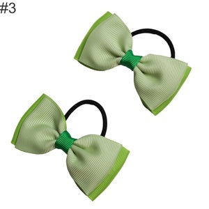 Gordon Ribbons Custom Pre Tied Grosgrain Ribbon Bow <strong>With</strong> <strong>Elastic</strong> Stretch <strong>Loop</strong> for Baby Girl Hair Decoration Hair <strong>Tie</strong> - Product Image 2
