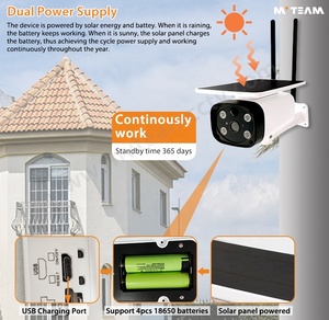 防水高清 1080P LTE CCTV 户外太阳能电源无线 3G 4G GSM/LTE sim卡 <span class=keywords><strong>IP</strong></span> 安全电池相机
