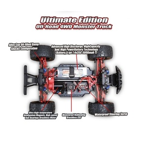 REMO hobi 1036 1/10 4WD 45km/saat 2.4G fırçasız yüksek hızlı RTR RC Model araba Off Road hediye - Product Image 4