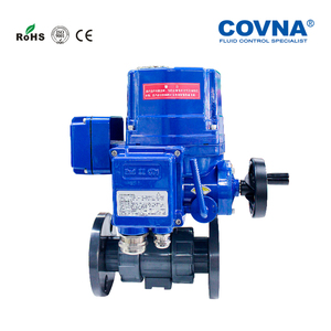 COVNA Smart Electric 2-Way Válvula de Esfera com Atuador Rotativo Float para UPVC Flangeada Controle De Fluxo De Água