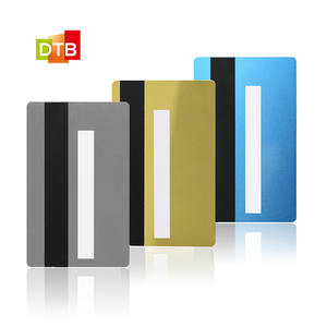 Carta IC a contatto in metallo personalizzato in acciaio inossidabile carta a banda magnetica a doppia interfaccia carta di credito in metallo Java Visa - Product Image 1