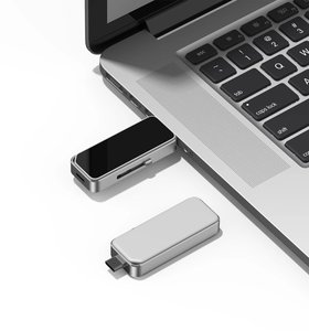 32GB tipi C USB Flash sürücü geri çekilebilir iki-in-one U Disk telefon bilgisayar iş hediye USB 2.0 arayüzü sopa/kart/Pendrive/OTG - Product Image 5