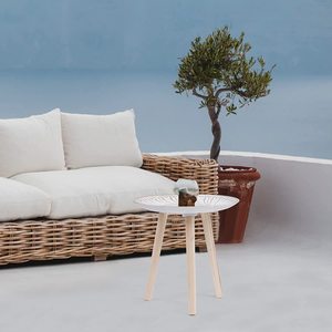 圆形嵌套桌一套2张白色边桌咖啡茶几 - Product Image 5