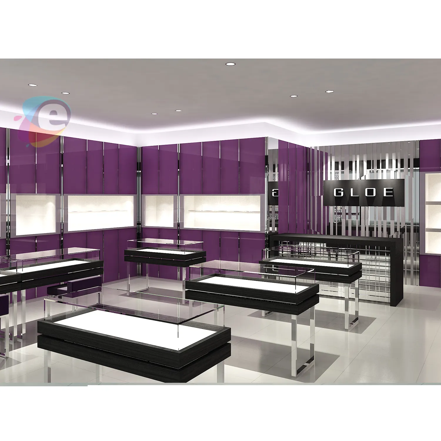 Rechi Provide Retail glass Store Interior Design & Retail Fitout Service To Enhance Your Brand Image & Customer Experience OEM