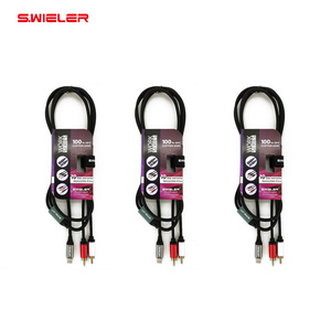 Cable de Audio USB C a 2 Rca, longitud 1/2/3/5/10/20 metros, tipo C a Rca, conector macho, convertidor de Audio estéreo Y divisor, Cable de Audio USB