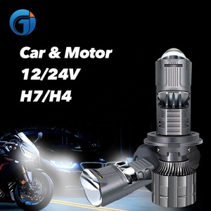 JG yeni Pro G8X led mini projektör fabrika fiyat 20000lm 100w süper parlak lens led far lambaları led lens h4 - Product Image 4